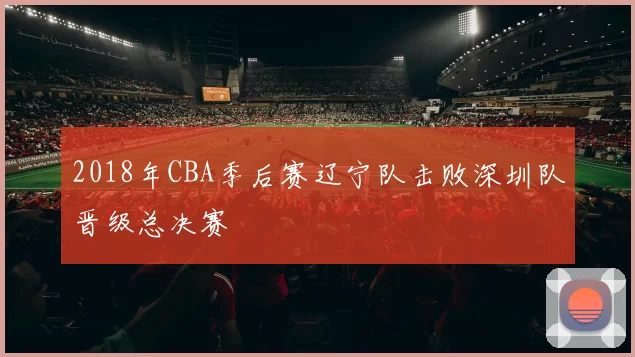 2018年CBA季后赛辽宁队击败深圳队晋级总决赛