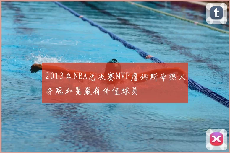 2013年NBA总决赛MVP詹姆斯率热火夺冠加冕最有价值球员